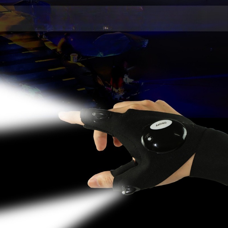 Fishing Gloves - LED-zaklamp Lichtgevende vishandschoenen Noodreparatie Nachtvissen Verlichtingshandschoenen