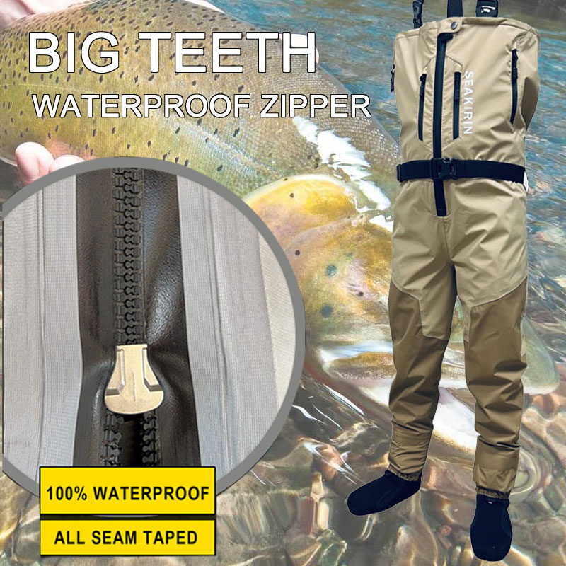 Zip-front Ademende Stout Borst - Fishing Pants Waterproof recensie en prijs