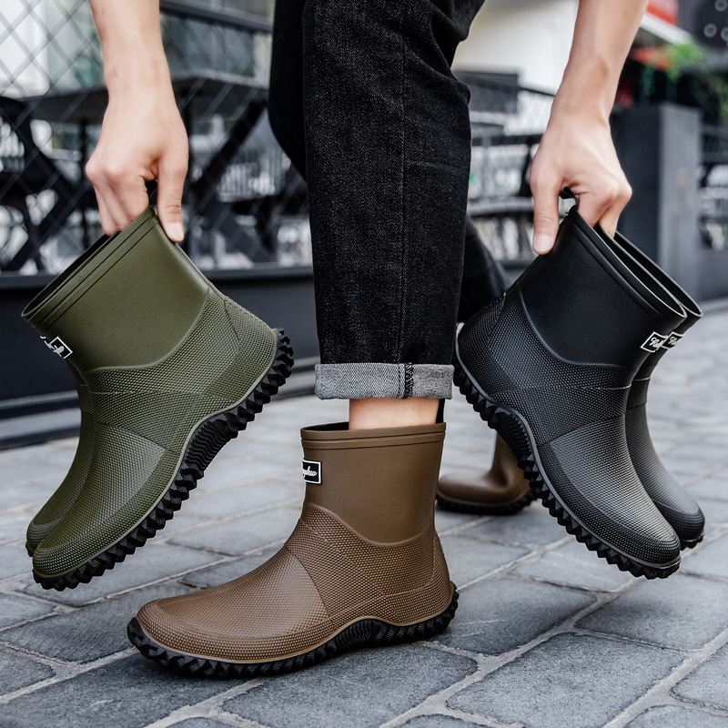 Nieuwe heren halfhoge regenlaa - Fishing Boots recensie en prijs